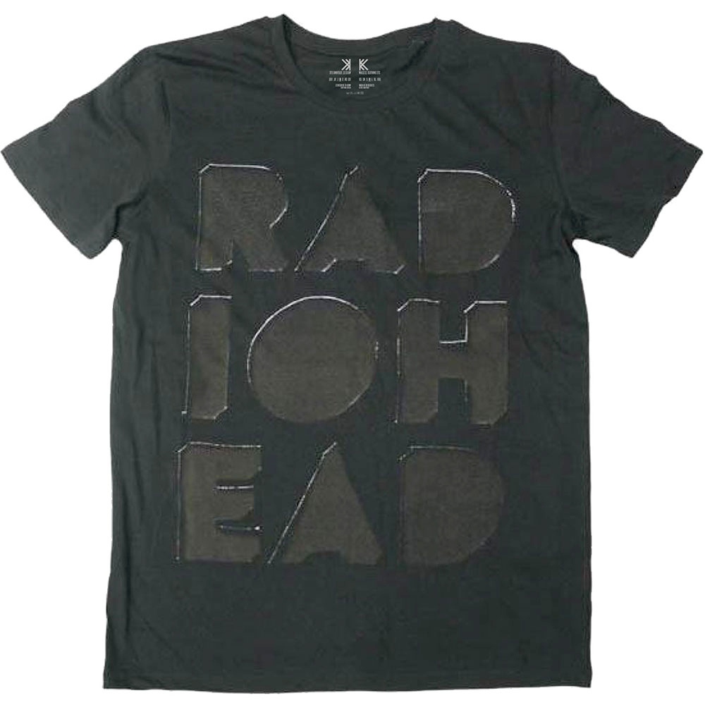 Radiohead - Debossed Note Pad Mens T-shirt - Black
